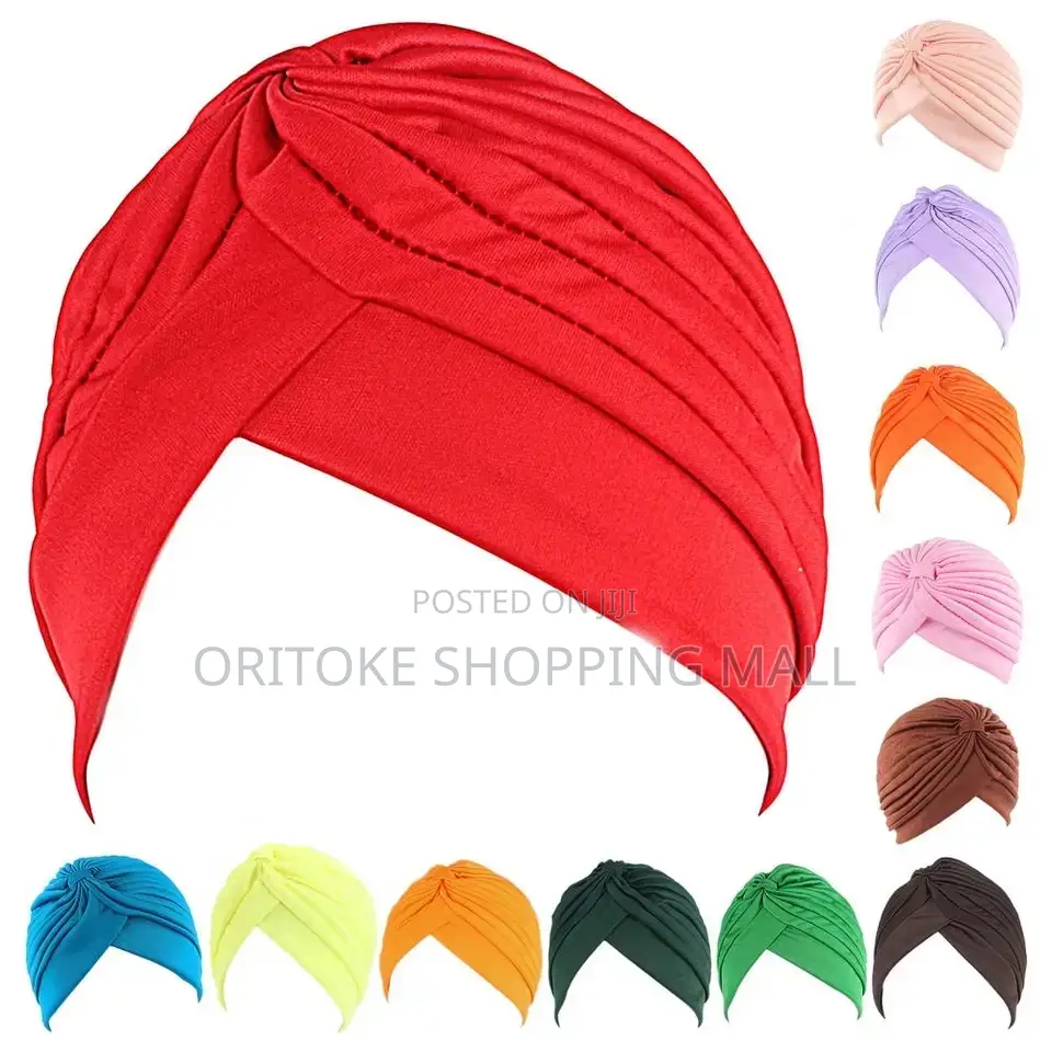 Beanie Cap Trendy Cross Shape Elastic Turban Hat