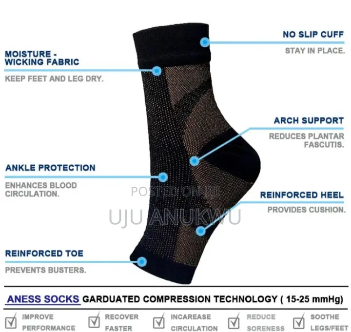 30mmhg Compression Socks 4 Ankle Support Plantar Faciitis