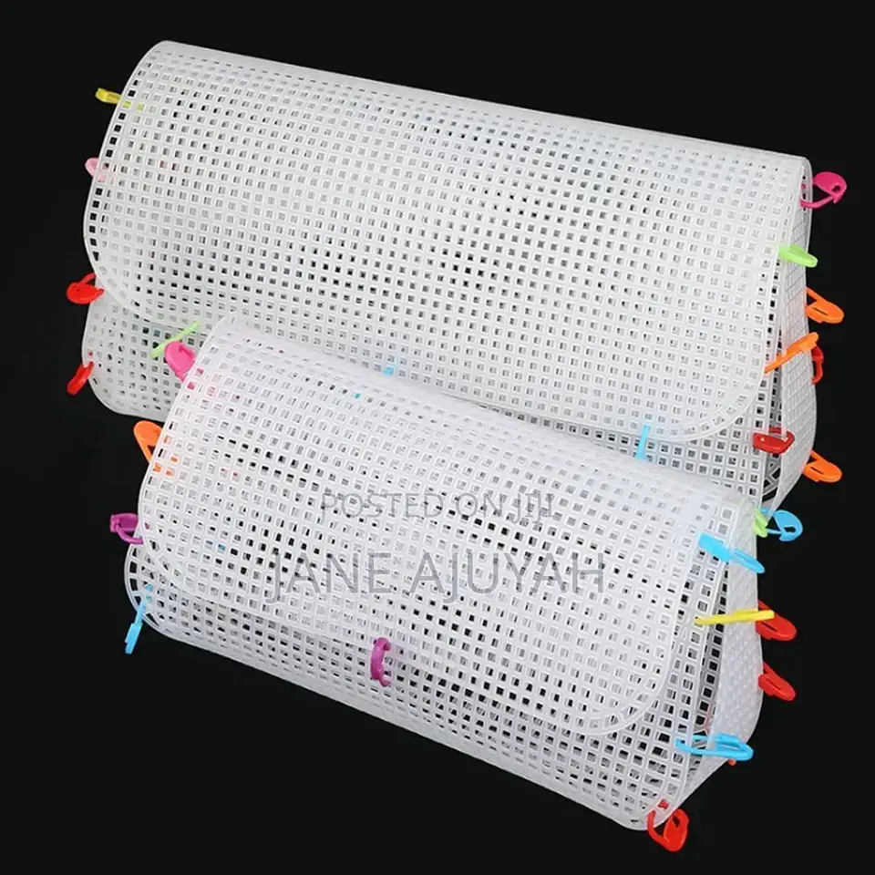 Plastic Mesh Cloth for Bag Making DIY