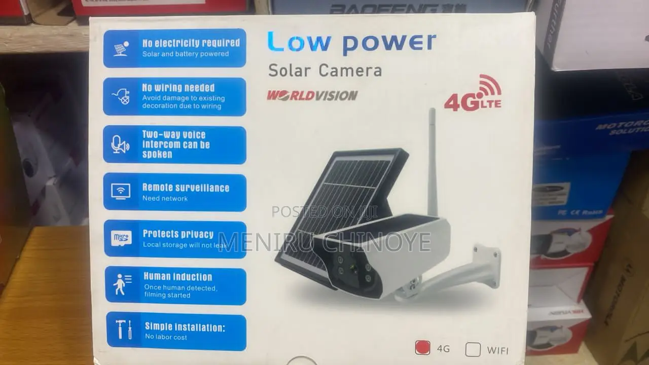 4g Solar Outdoor Bullet Camera With Double Panels