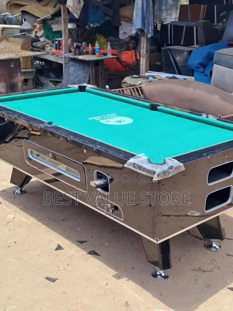 Snooker Board Game With Coin And Marble