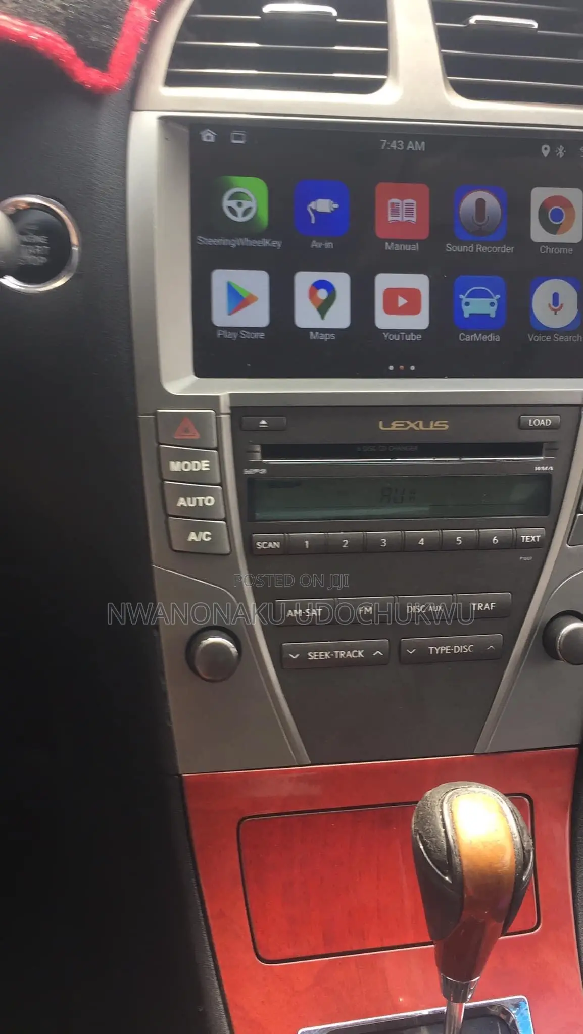 Half Android Screen for Lexus ES350