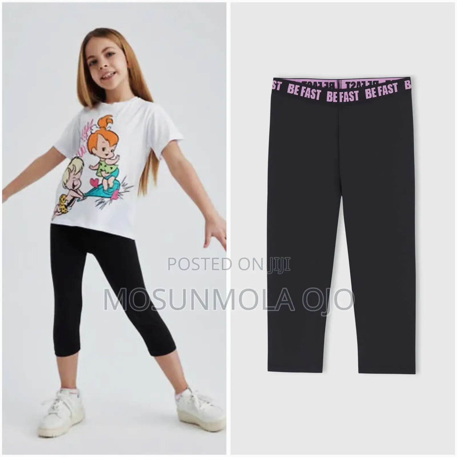 Girl Regular Fit Leggings - Black