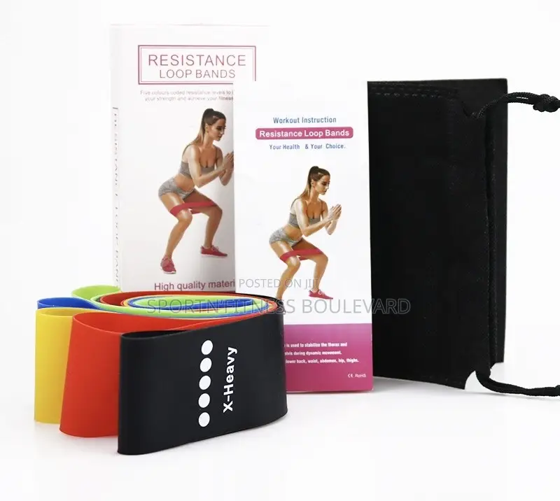 Resistance Band Pack of 5 for Gym Workout