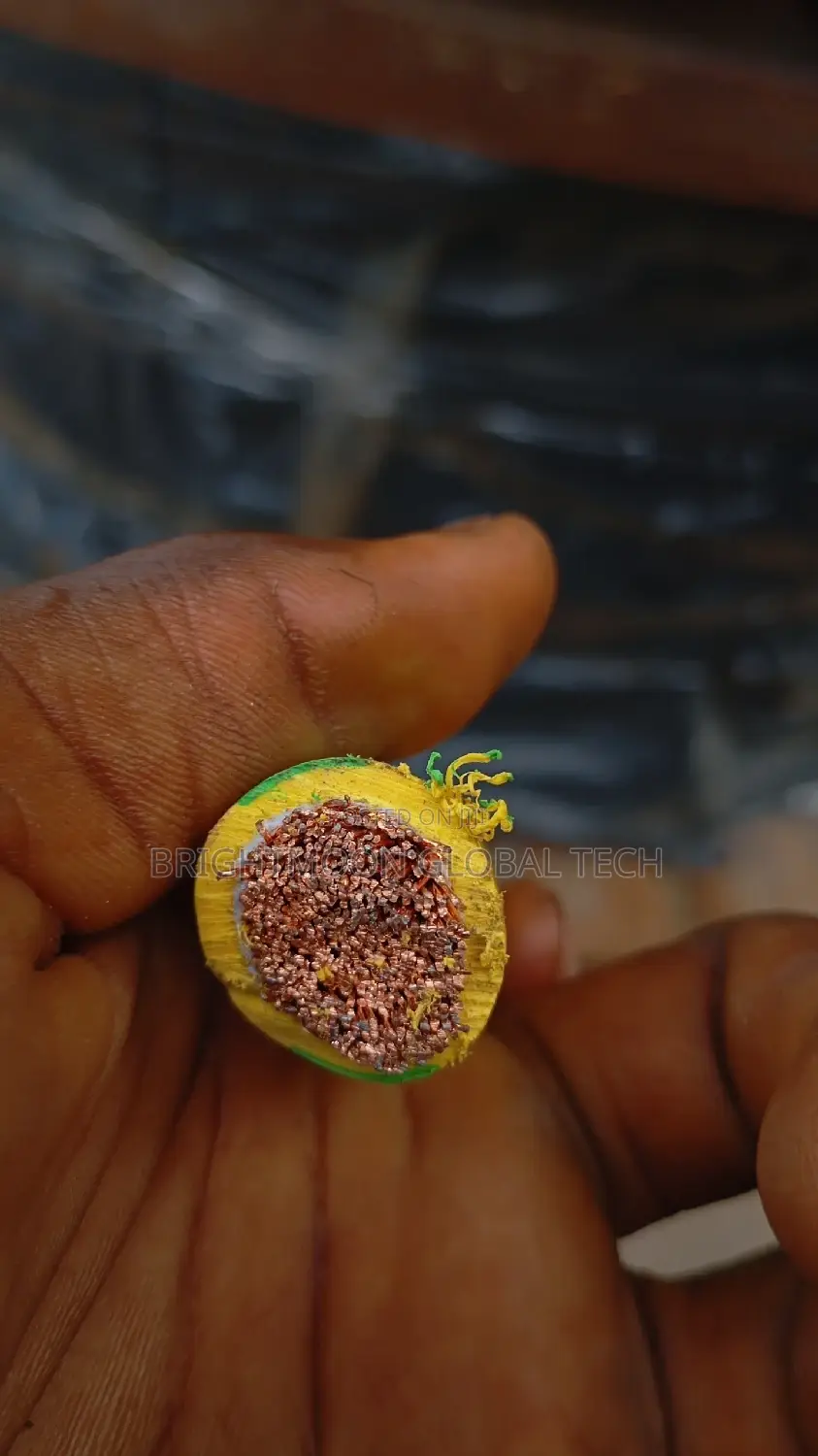 120mm Single Flexible Green and Yellow Earth Wire
