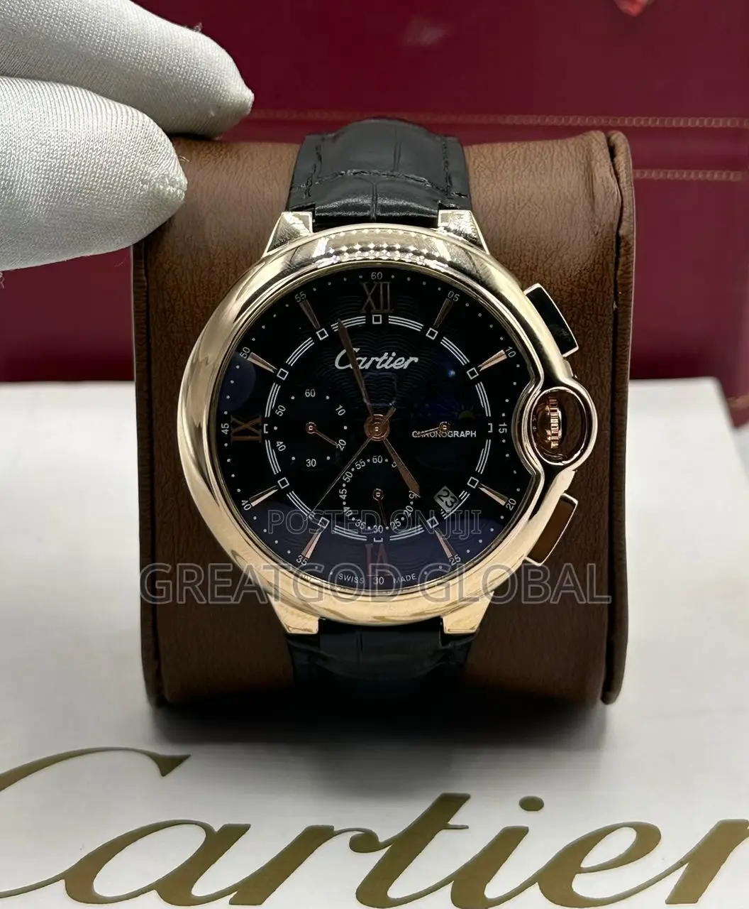 **Brand : Cartier Active Chronograph Wristwatch