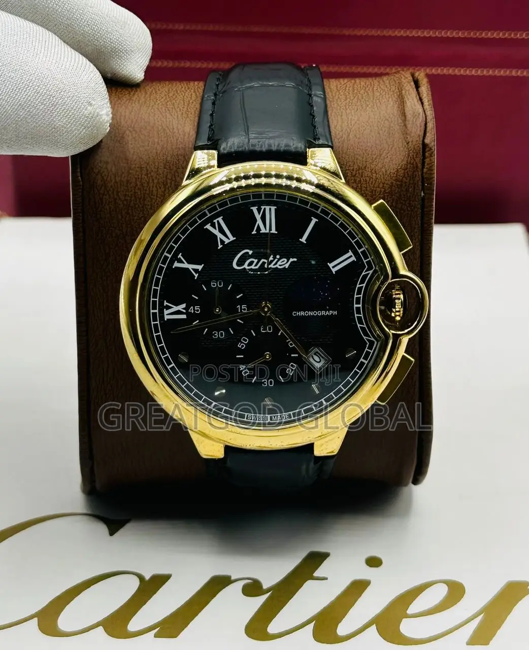 **Brand : Cartier Active Chronograph Wristwatch