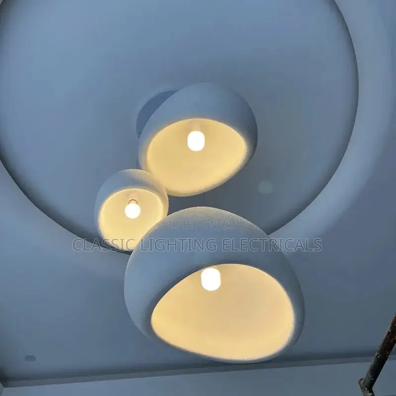Nordic Wabi Sabi E27 Chandelier Dining Room LED Pendant