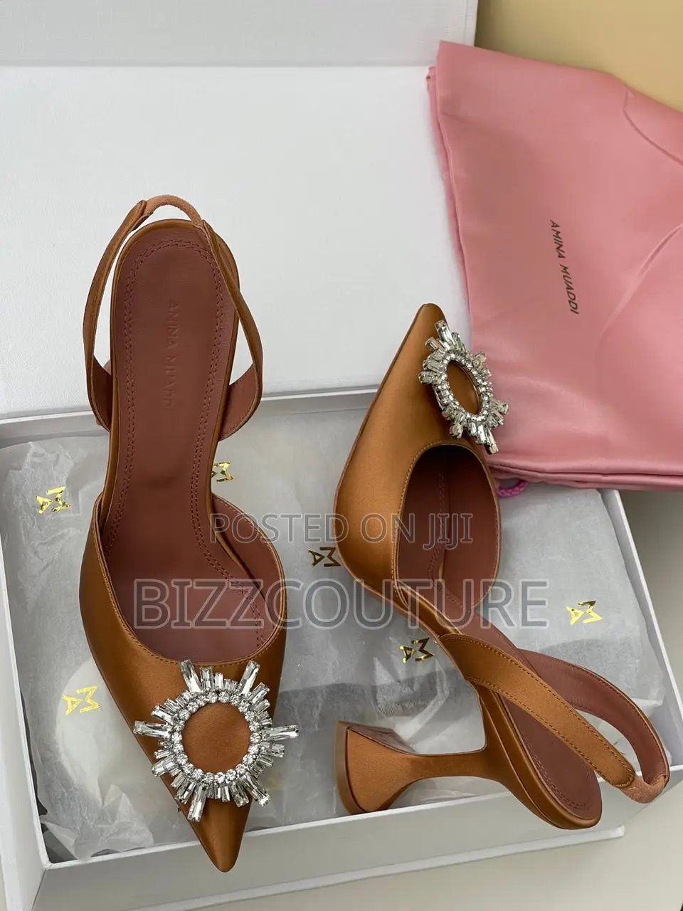 Original Amina Muaddi Heels Available in Store