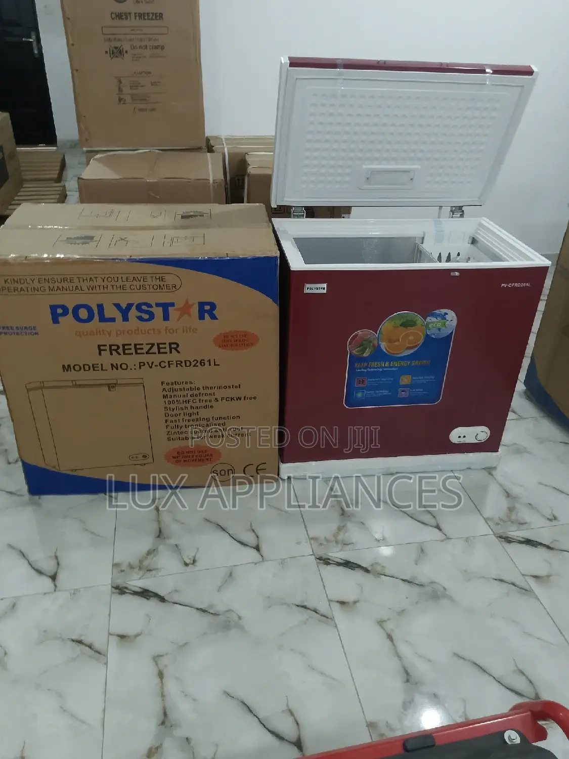 261 Liter Storage Volume
Fast Freezing Chest Freezer