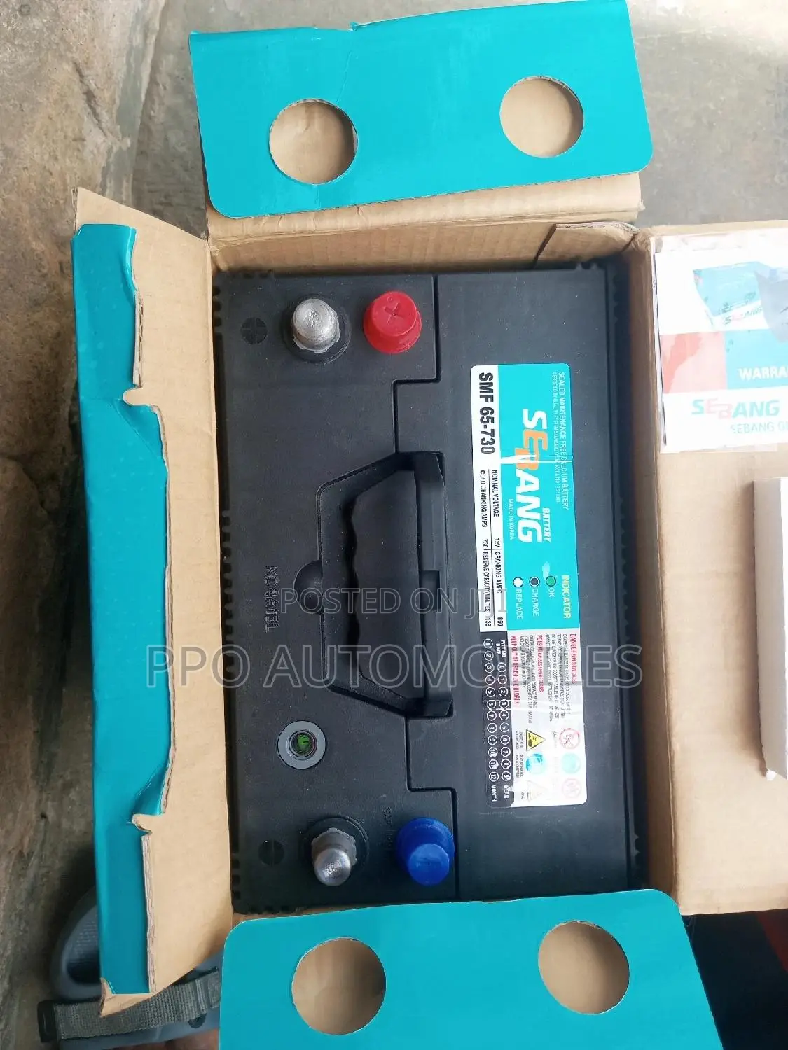 12V 90ah Sebang Original Korea Battery