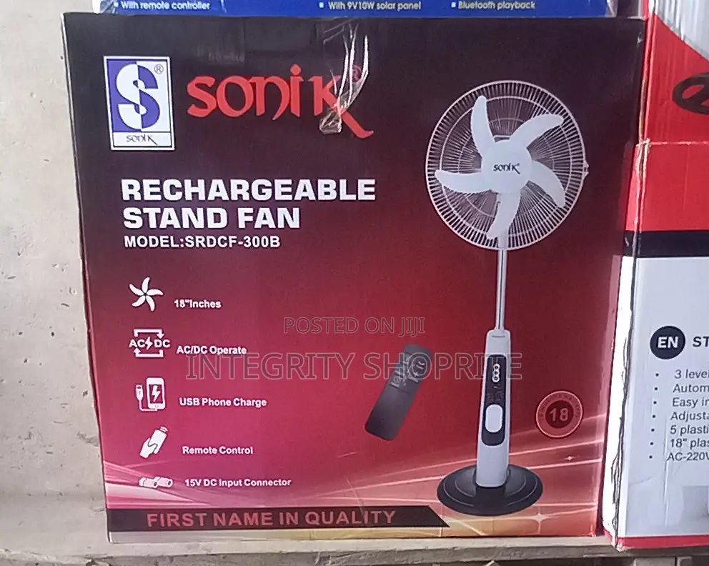 Sonik 18"Rechargeable Fan ( 819r)