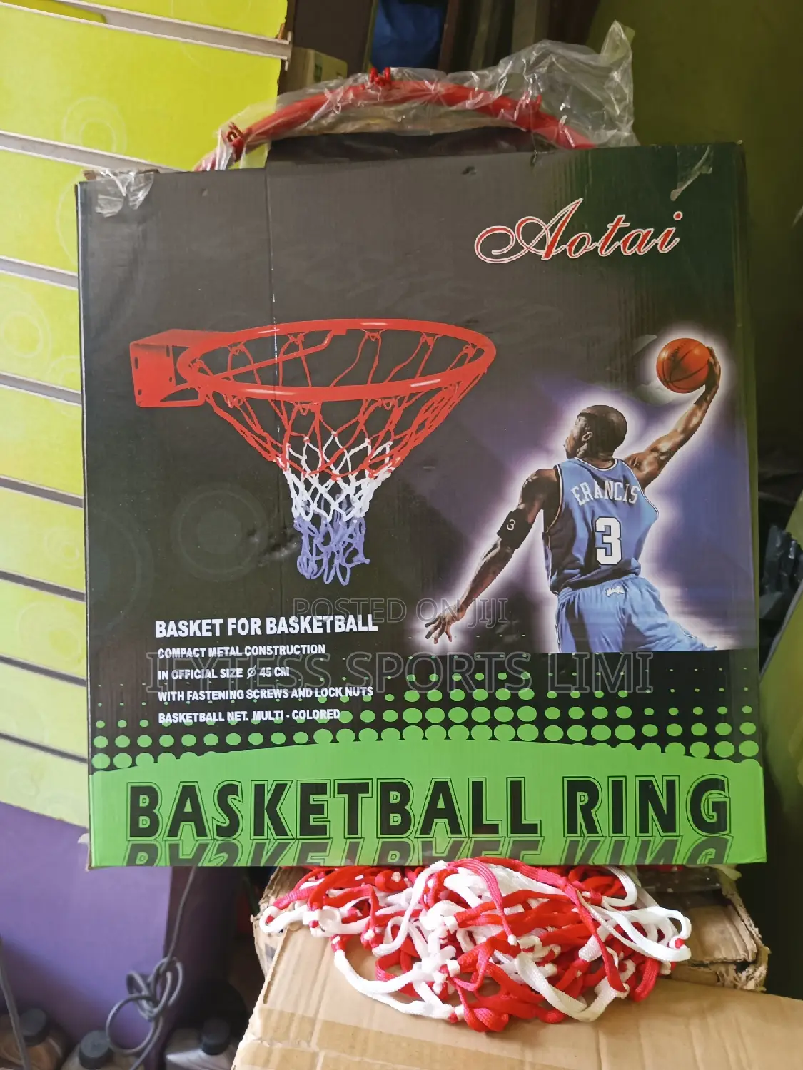 Single Layer Basketball Rings With Net.