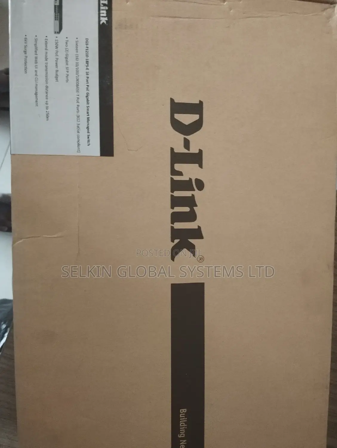 D Link 18-Port Gigabit Managed Poe+ Switch DGS-F1210-18ps