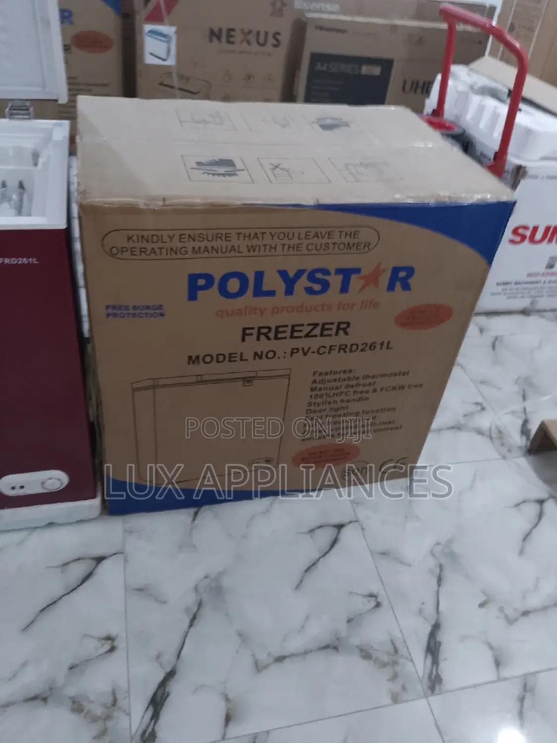 Brand New Polystar Chest Freezer 261liters