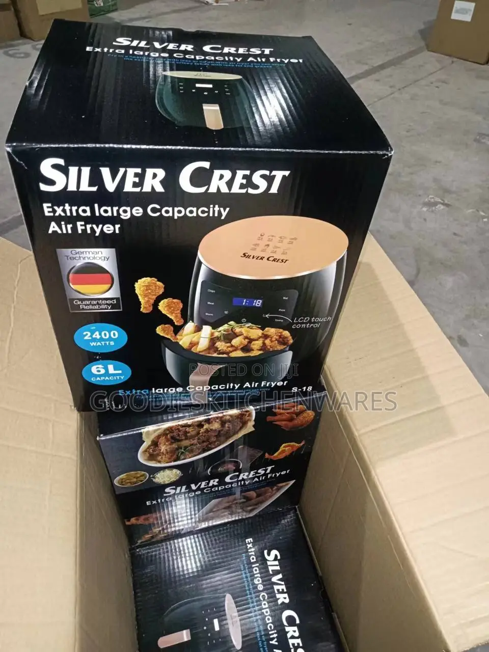 6 Liter Silver Crest Air Fryer