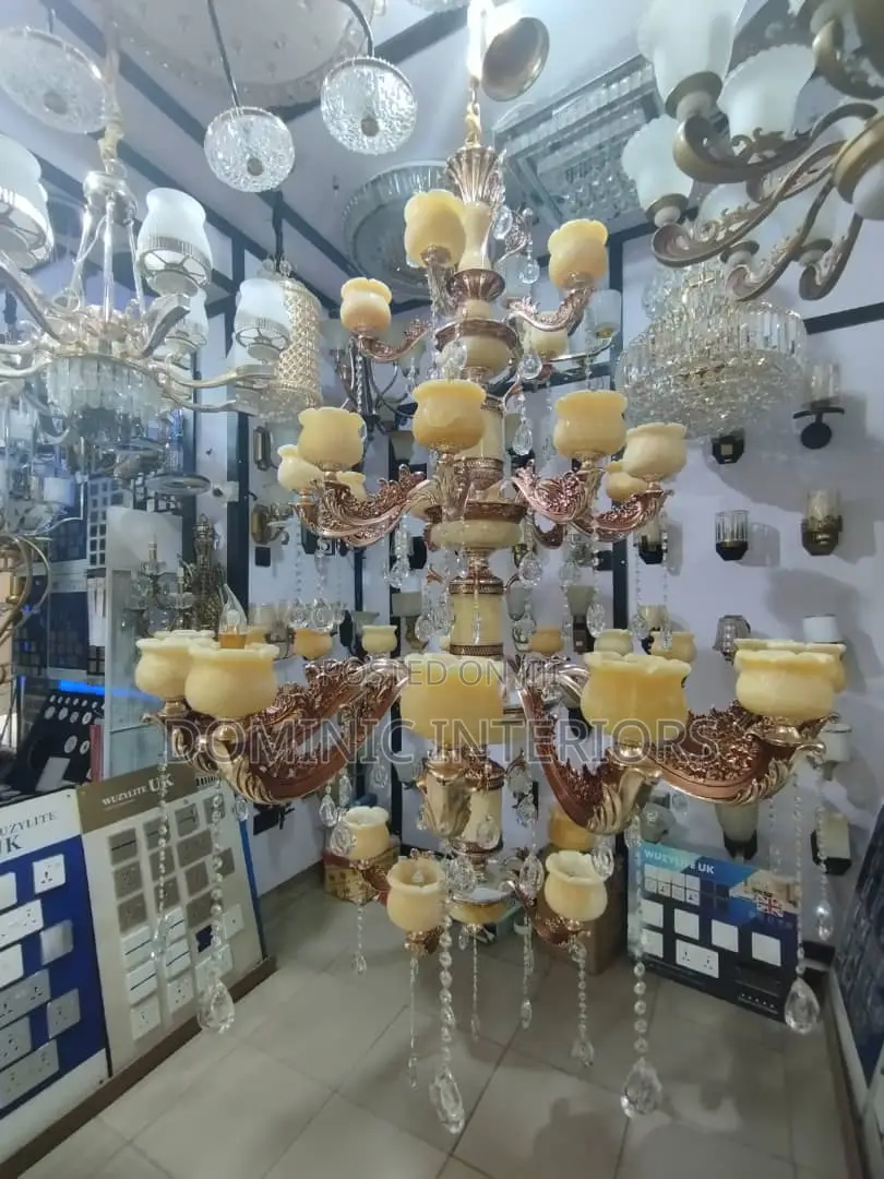 Luxurious Atmosphere European Crystal Long Chandelier