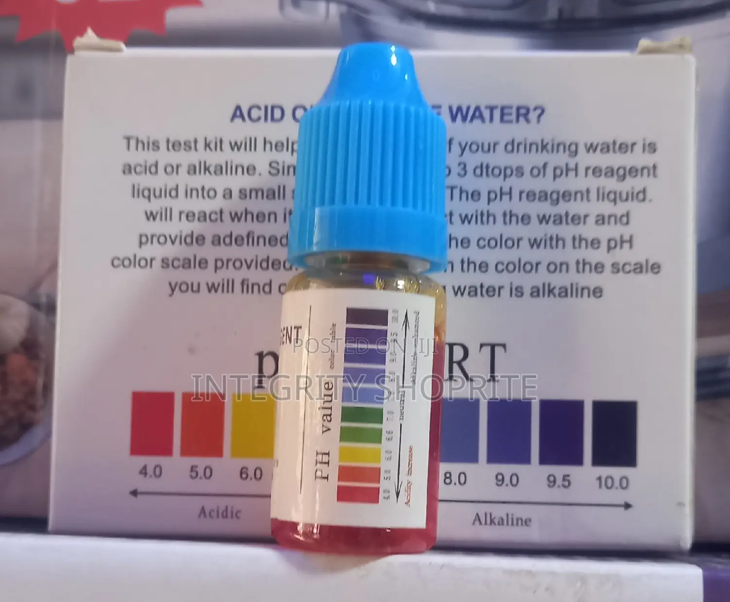 Alkaline Water Ph Test Liquid Kit for Drinking Water
