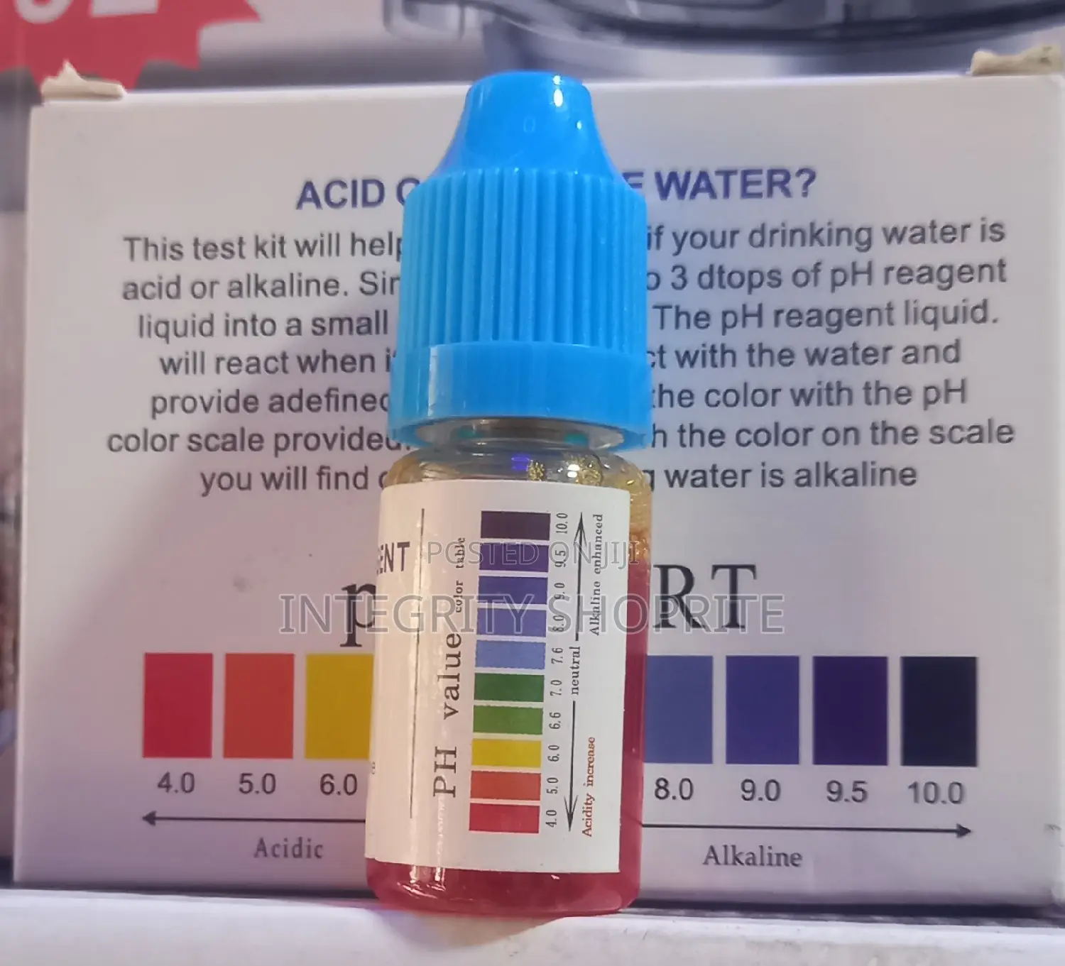 Alkaline Water Ph Test Liquid Kit for Drinking Water