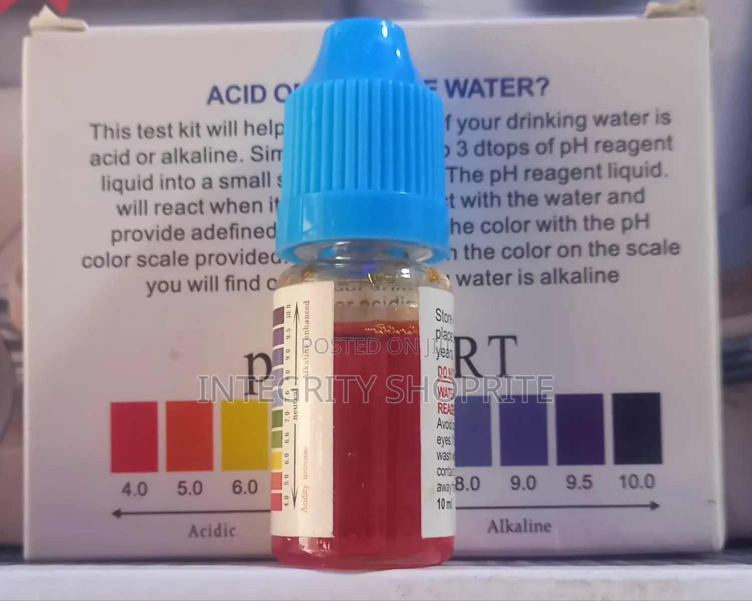 Alkaline Water Ph Test Liquid Kit for Drinking Water
