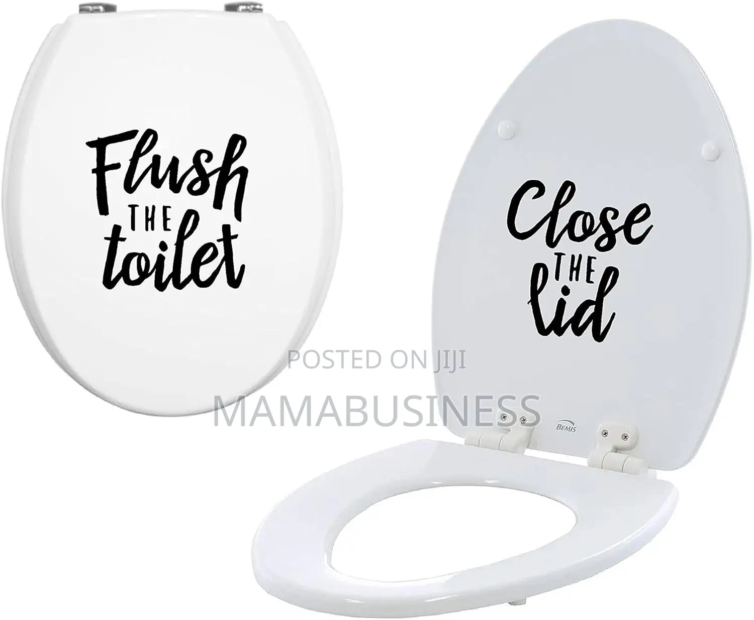 Flush the Toilet and Close the Lid Stickers-(Jd010 ,011)