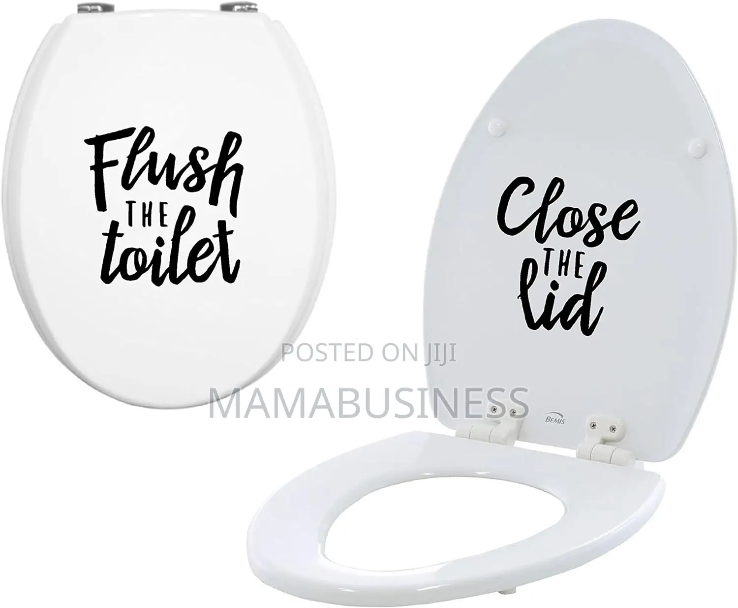 Flush the Toilet and Close the Lid Stickers-(Jd010 ,011)