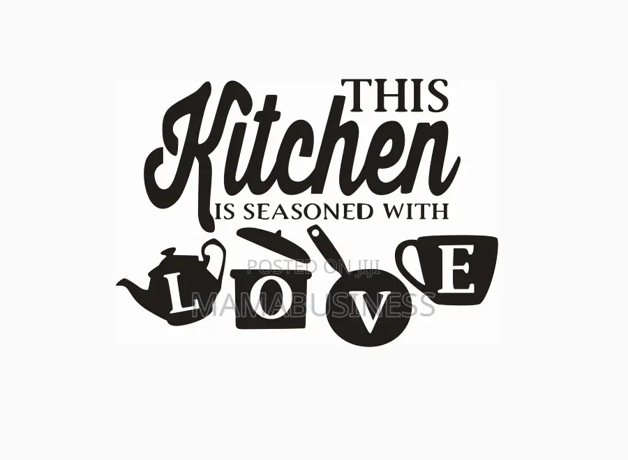 This Kitchen Is Seasoned With LOVE Wall Quotes Wall Stickers