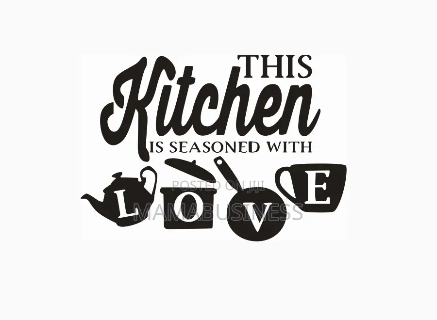 This Kitchen Is Seasoned With LOVE Wall Quotes Wall Stickers