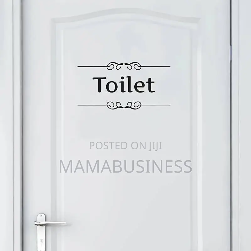 Toilet Door Decoration Sticker