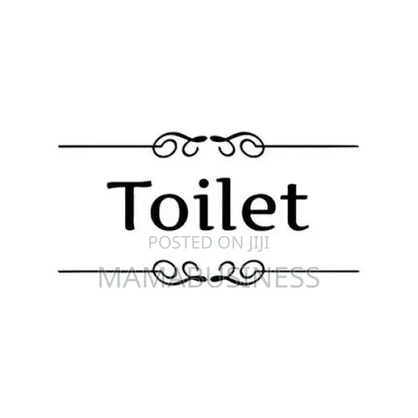 Toilet Door Decoration Sticker