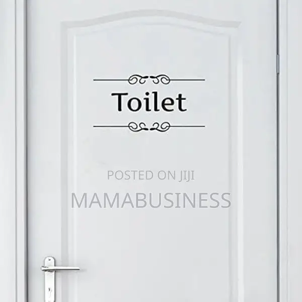 Toilet Door Decoration Sticker