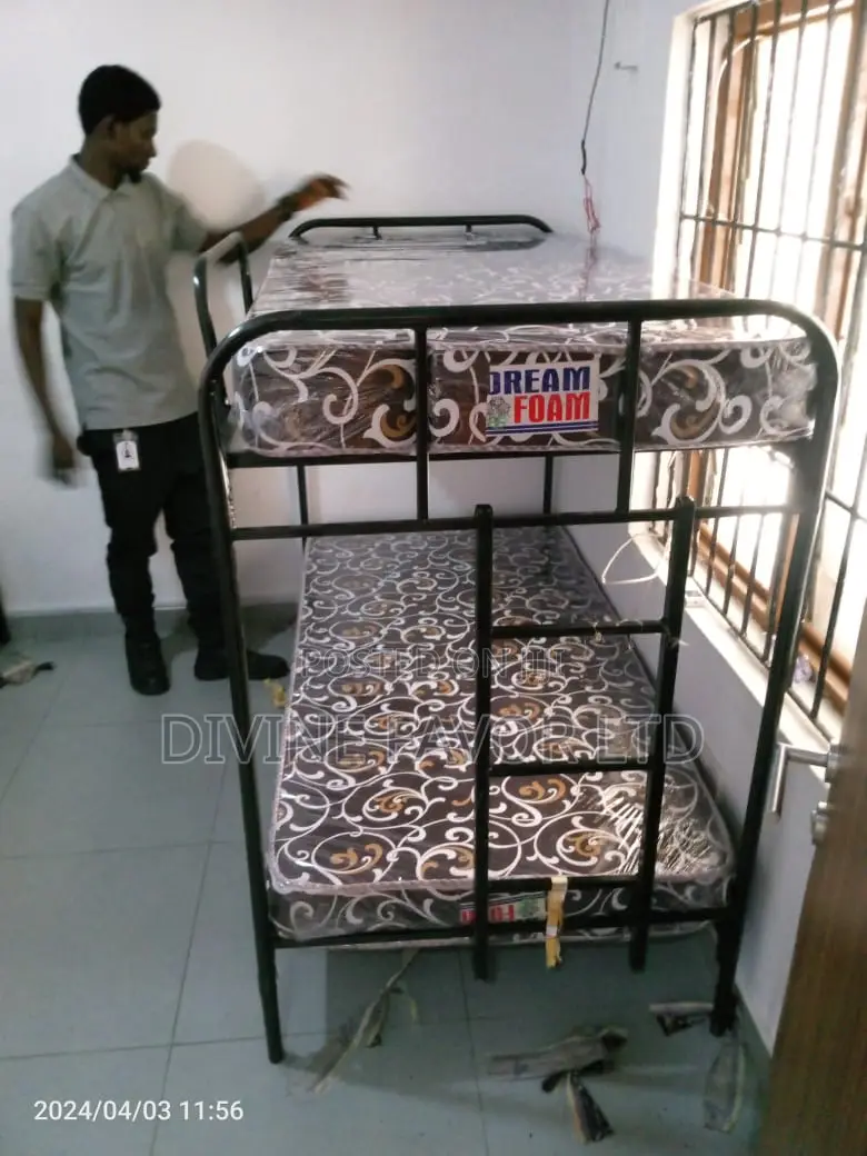 A Set of Metal Bunk Bed Staff Room, Hostels,Home,Camps