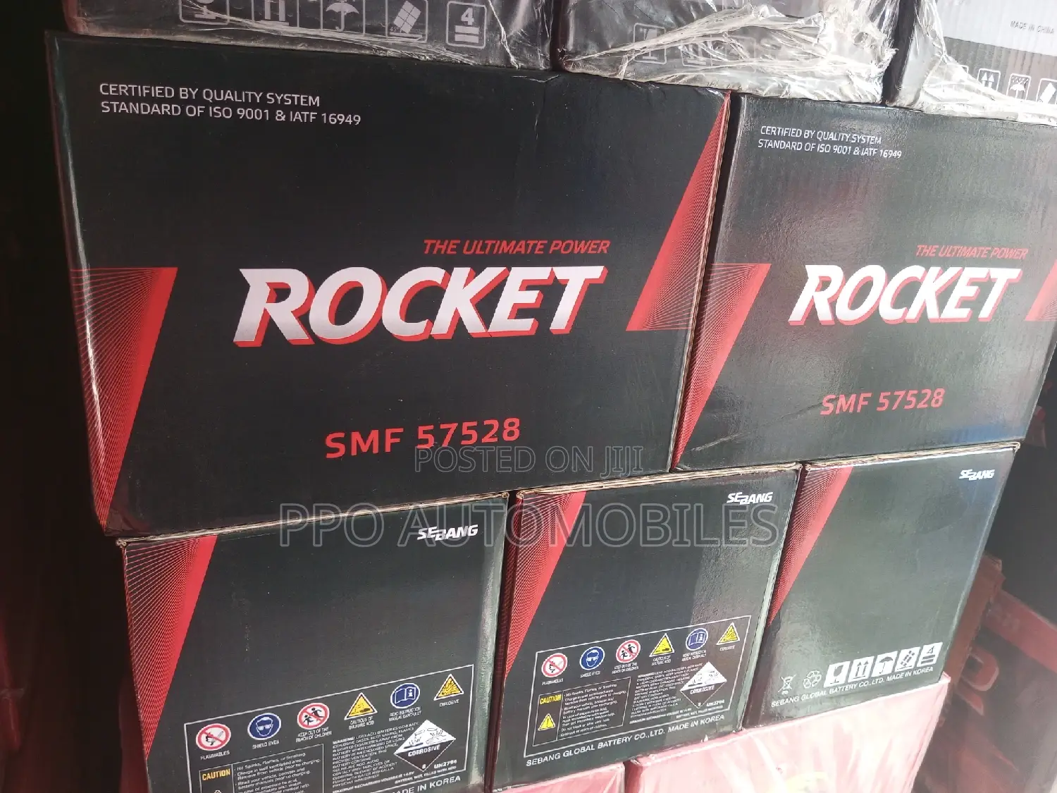 12 75ah Rocket Original Korea Batteries.