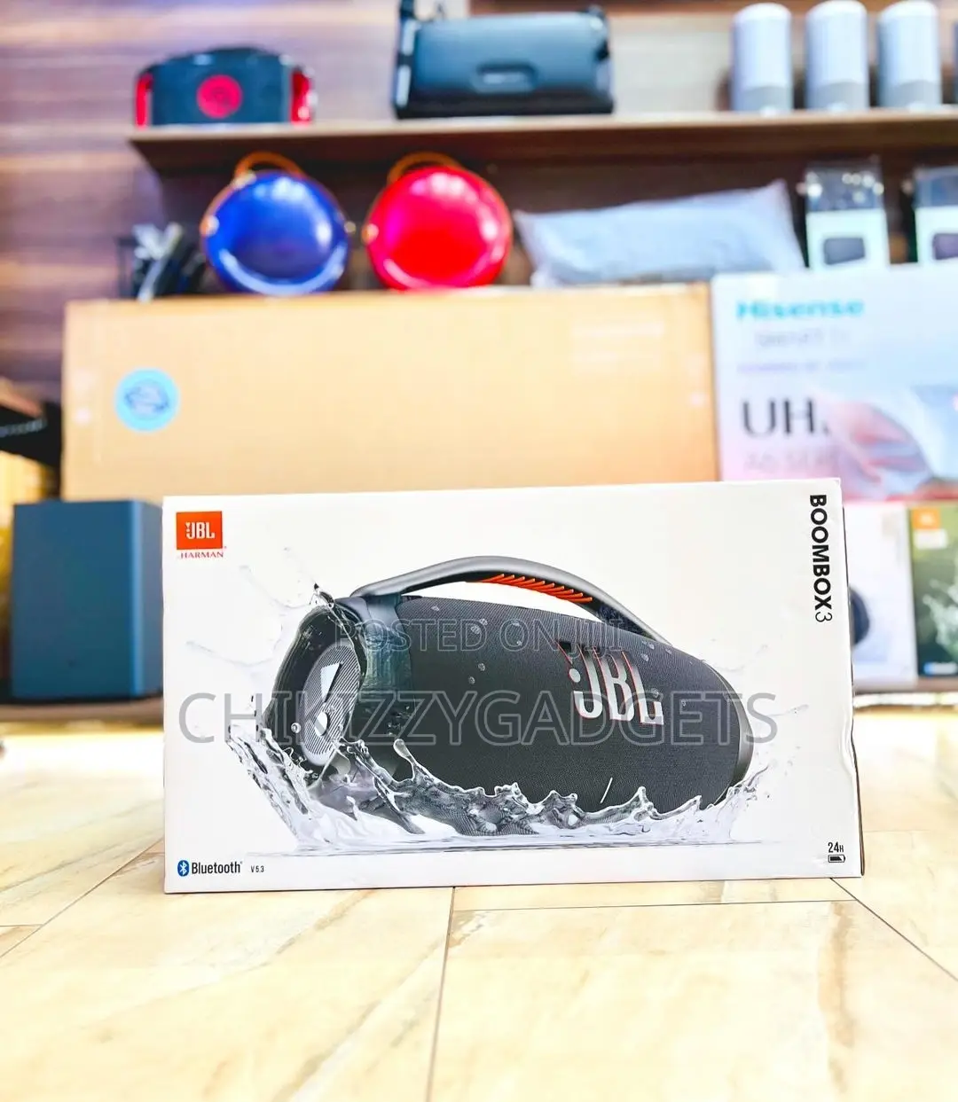 Brand New JBL Boombox 3 Speaker (Gray)