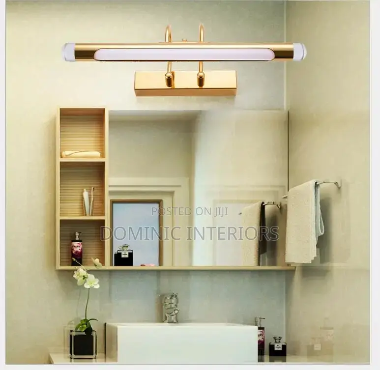 Golden Cabinet Vanity Mirror Lights