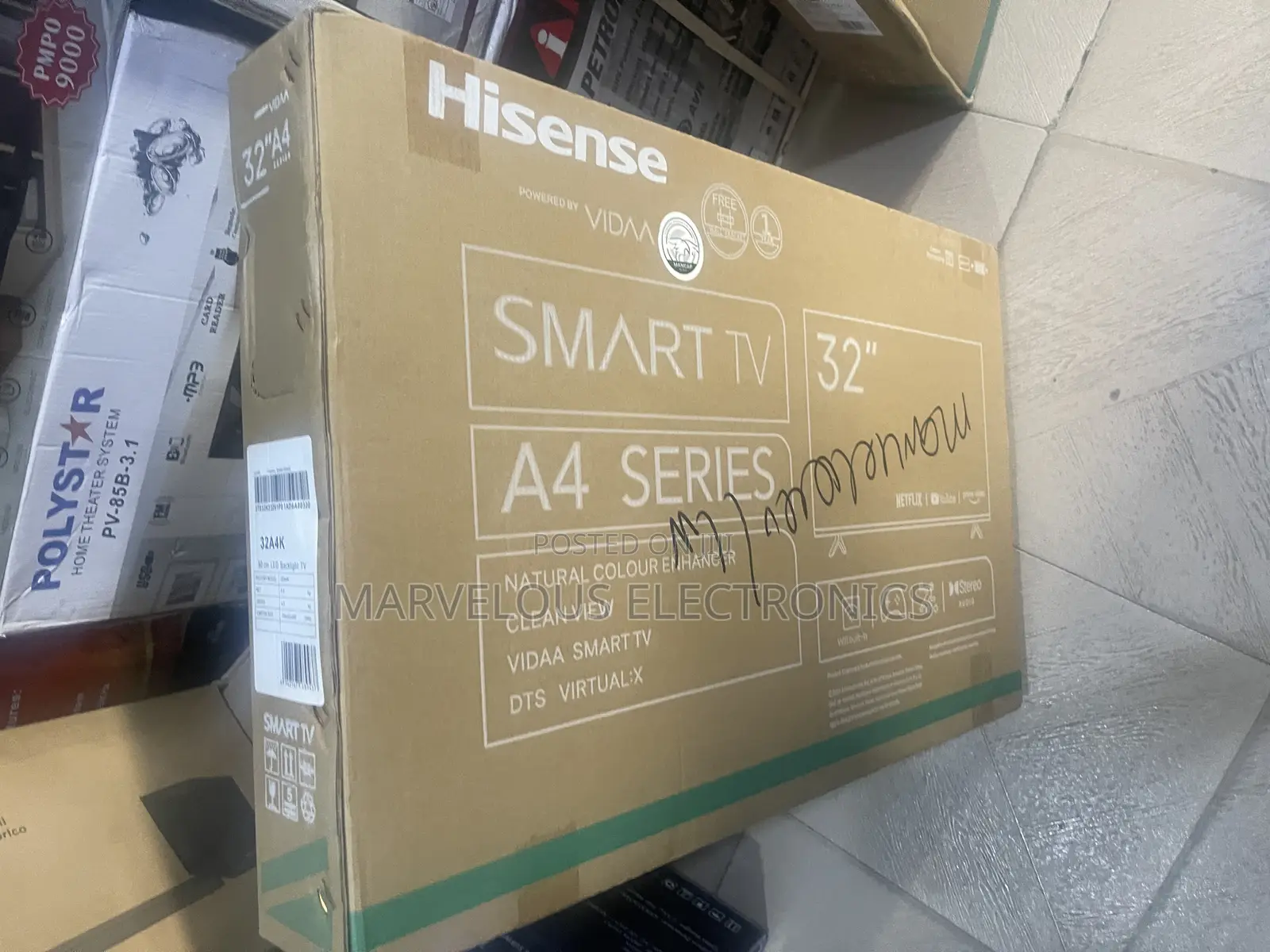 Brand New Hiseense 32smart Tv Full Framless Smart Television