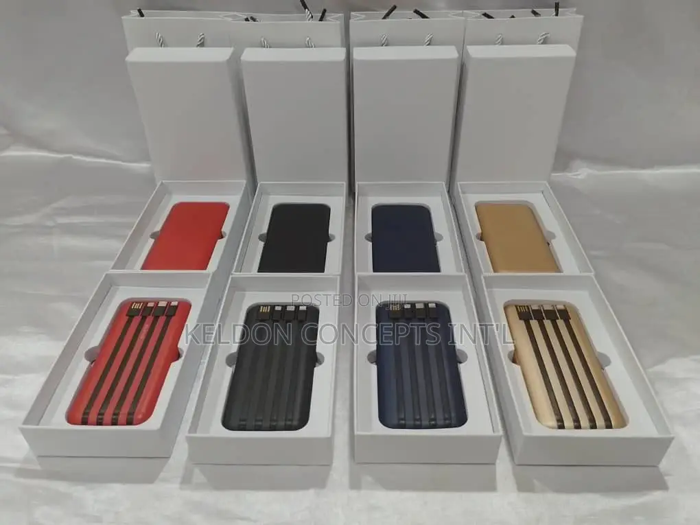Powerbank With Inbuilt Cables 10,000mah - 50pcs Above