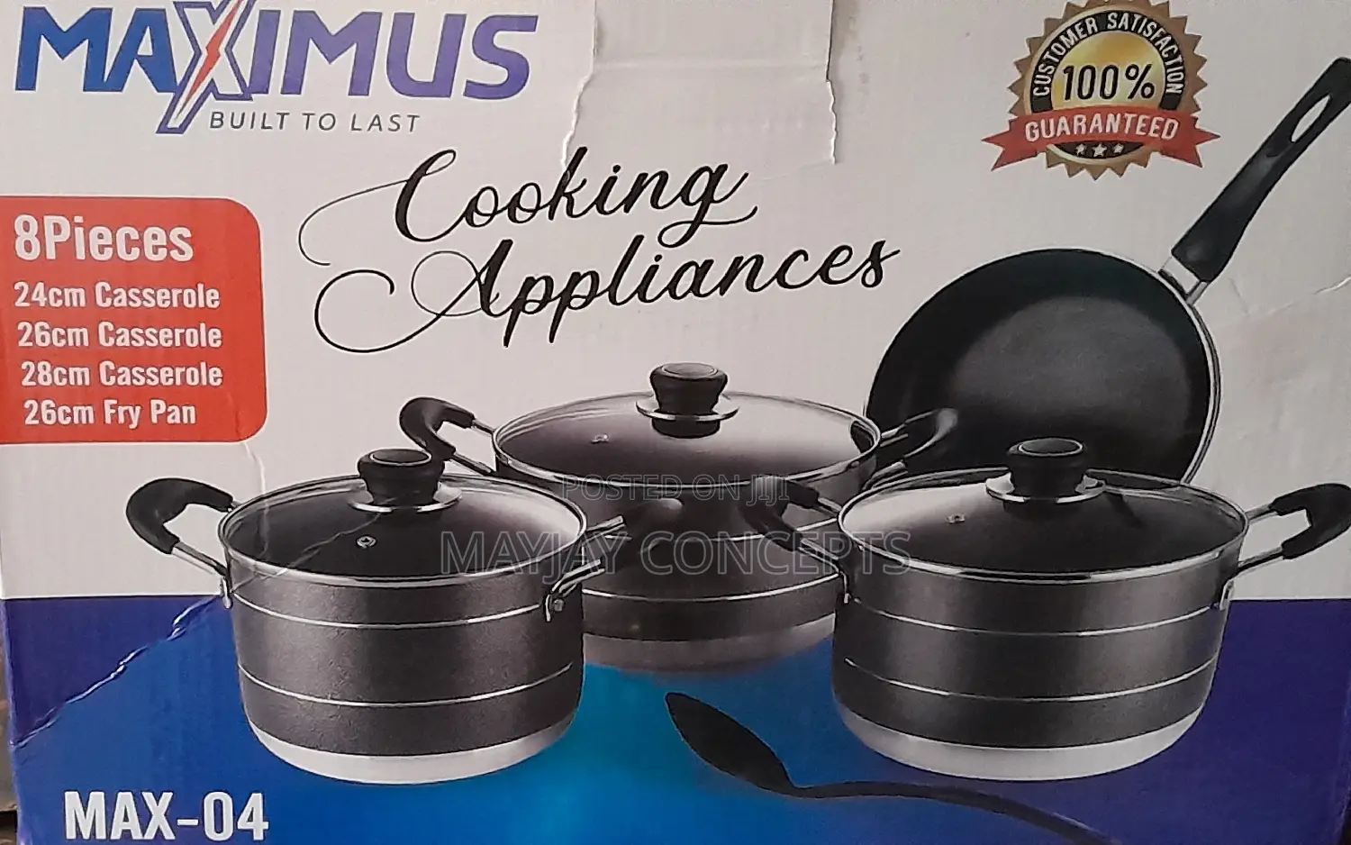 4-set Maximus Non-stick Pot/Cookware With 26cm Fry Pan