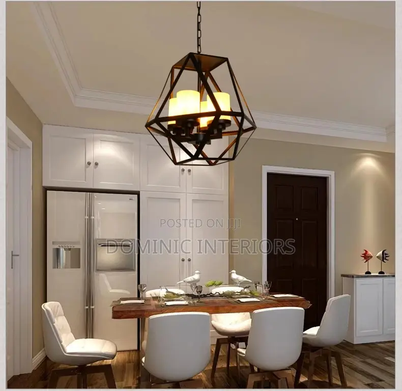 Glass Shade Hanging Ceiling Chandelier