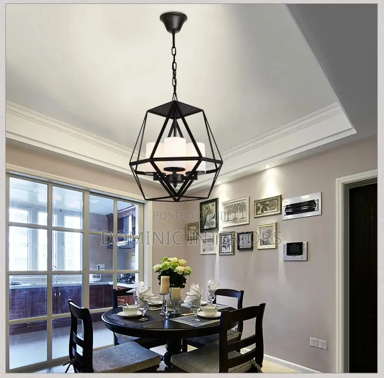 Glass Shade Hanging Ceiling Chandelier