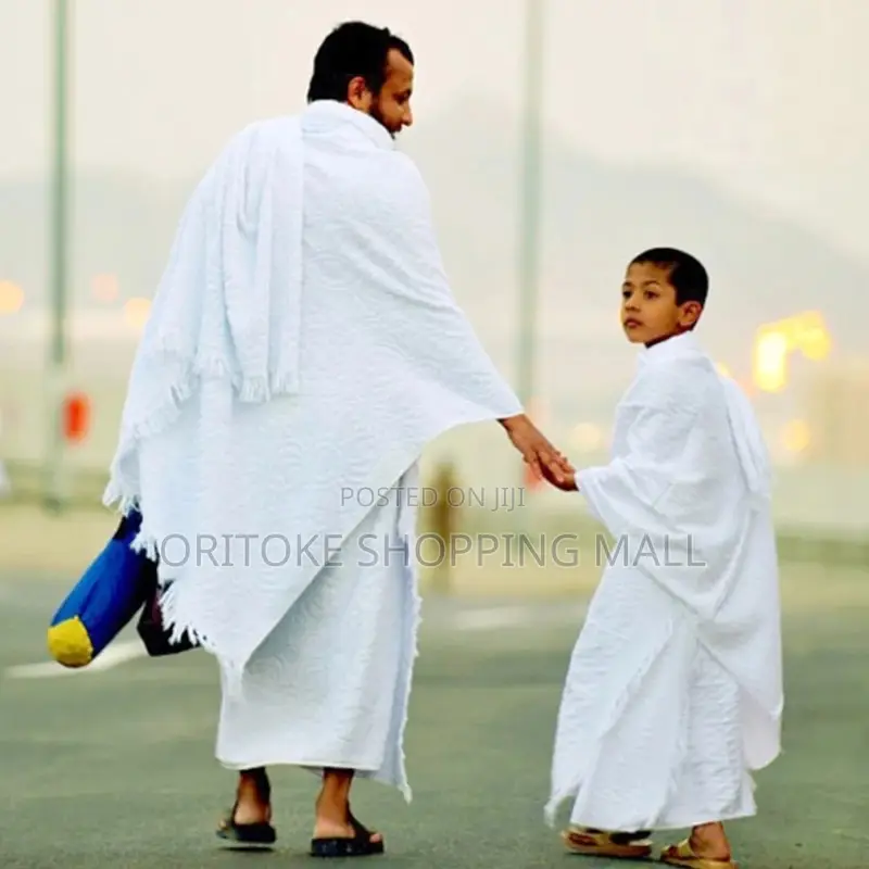 Mens Ihram Towel Hajj Umrah White