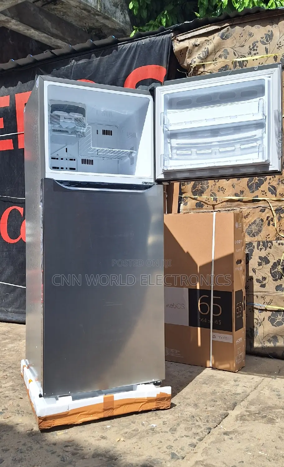 New LG 260L Smart Inverter Double Door Fridge Model C252SLBB