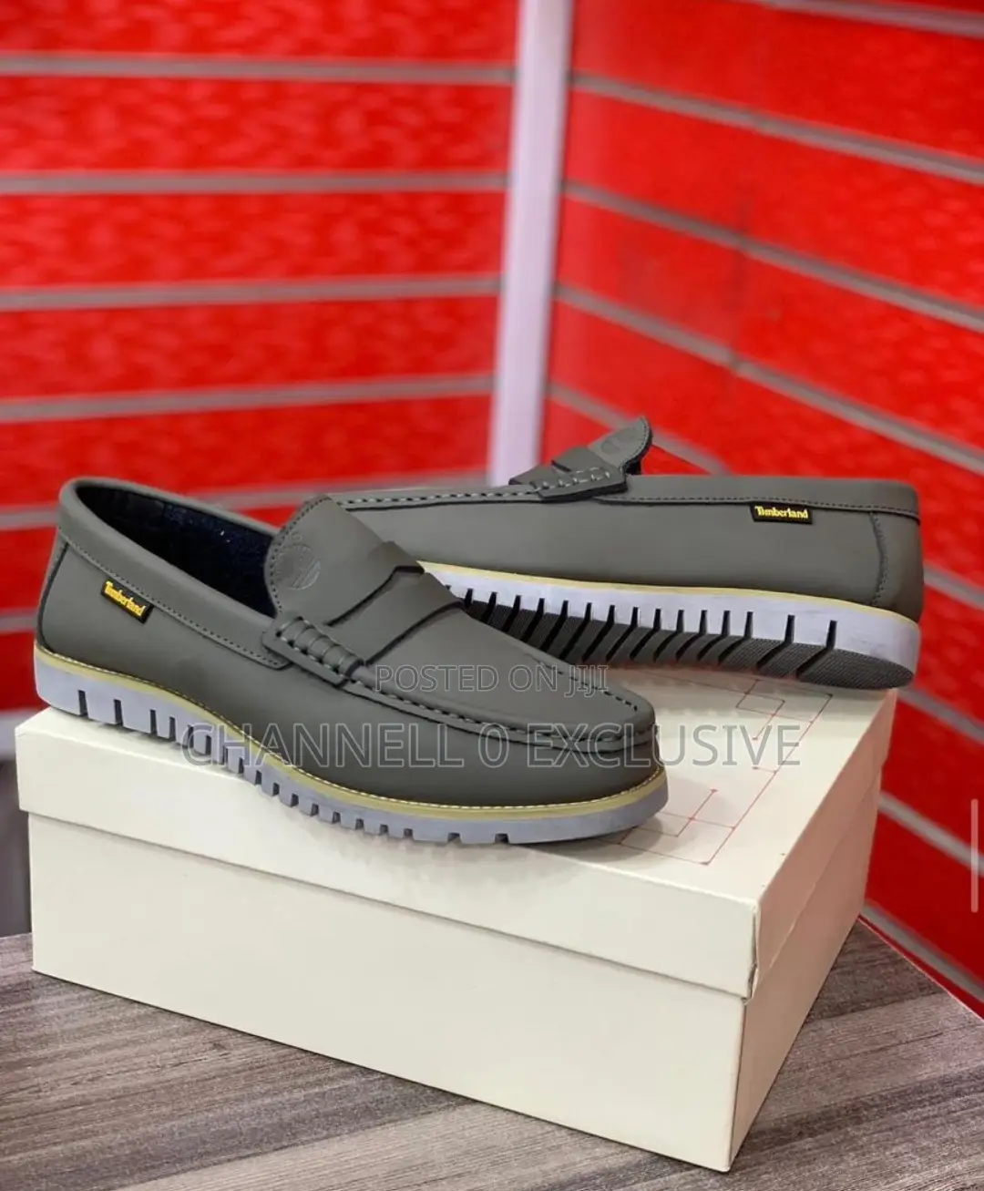 Timberland Loofers - Black With White Sole
