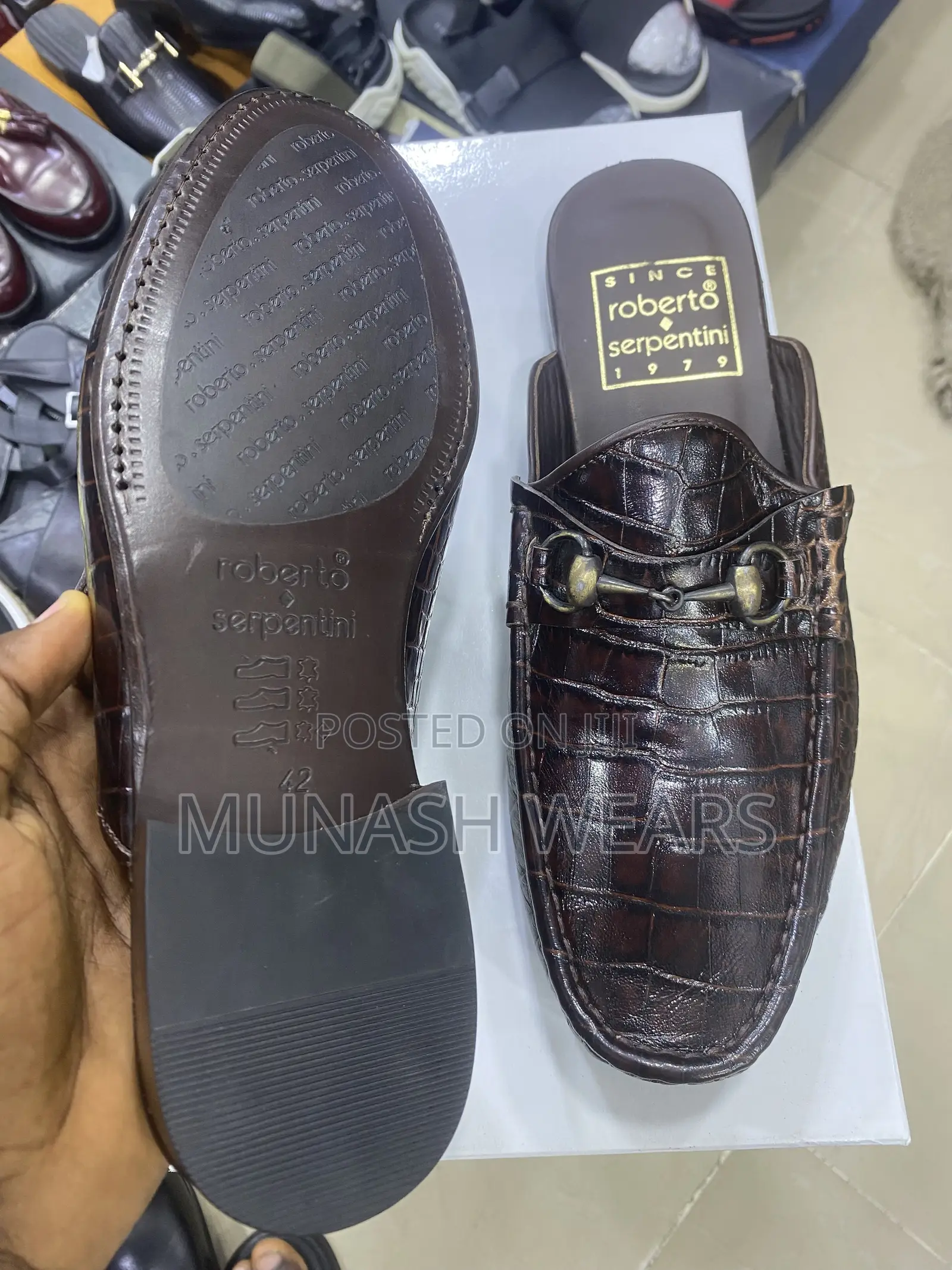 Italian Serpentini Half Shoe