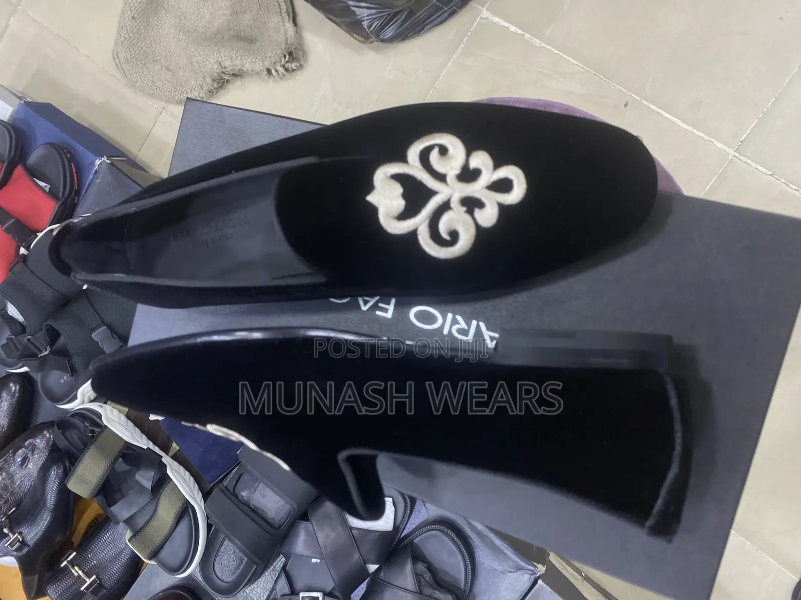 Italian Mario Fagni Velvet Luxury Shoe