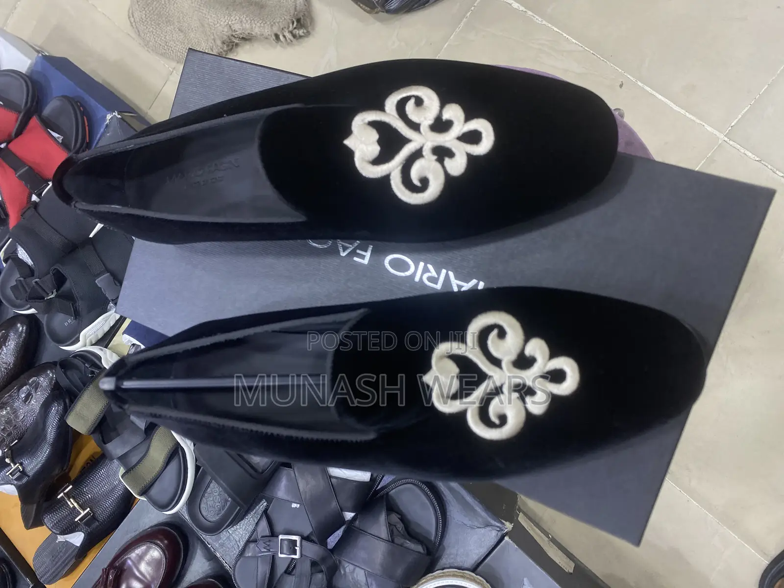 Italian Mario Fagni Velvet Luxury Shoe