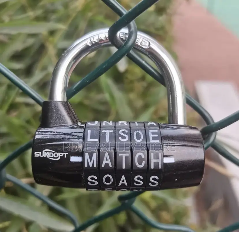 Gym Locker Lock,5 Letter Word Lock,5 Digit Combination Lock