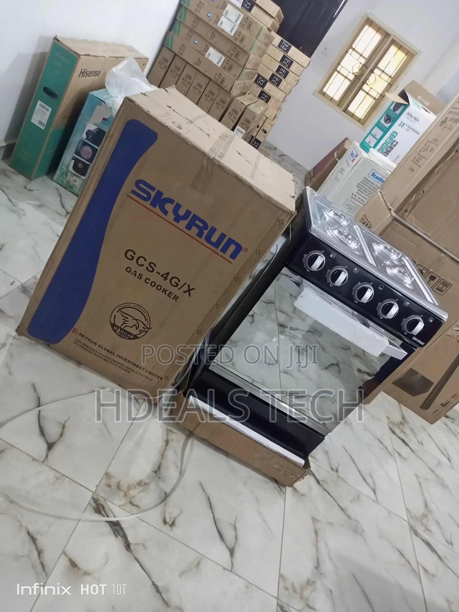 Brand New Skyrun 4burner Gas Cooker