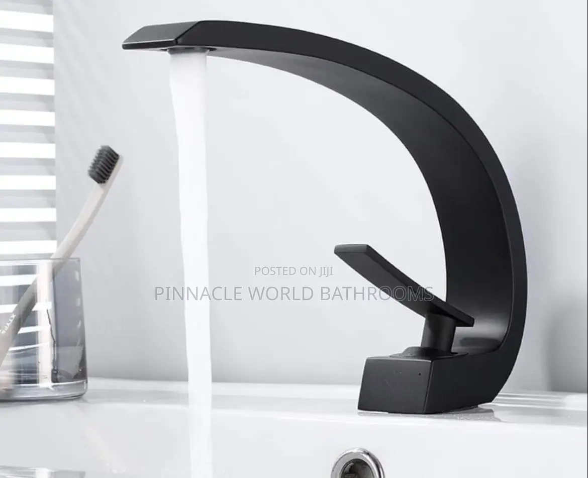Matt Black High Quality Basin Mixer Tap 002