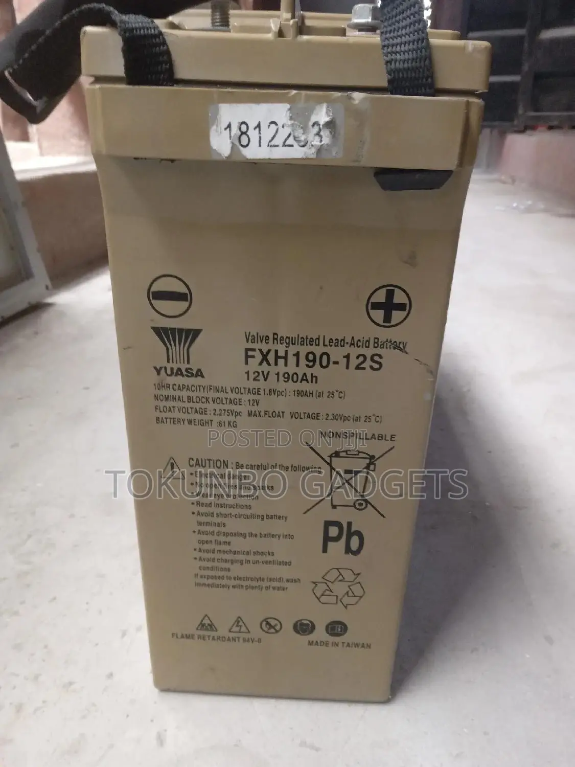 190ah Yuasa American Battery